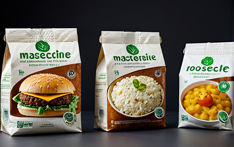 Biodegradable Food Packaging**
"A close-up shot of various food products packaged in biodegradable materials (plant-based plastic, recycled paper), fully clothed, appropriate content, safe for work, perfect anatomy, natural proportions, professional food photography, showcasing the texture and eco-friendly design, soft lighting, modest presentation, family-friendly"
**